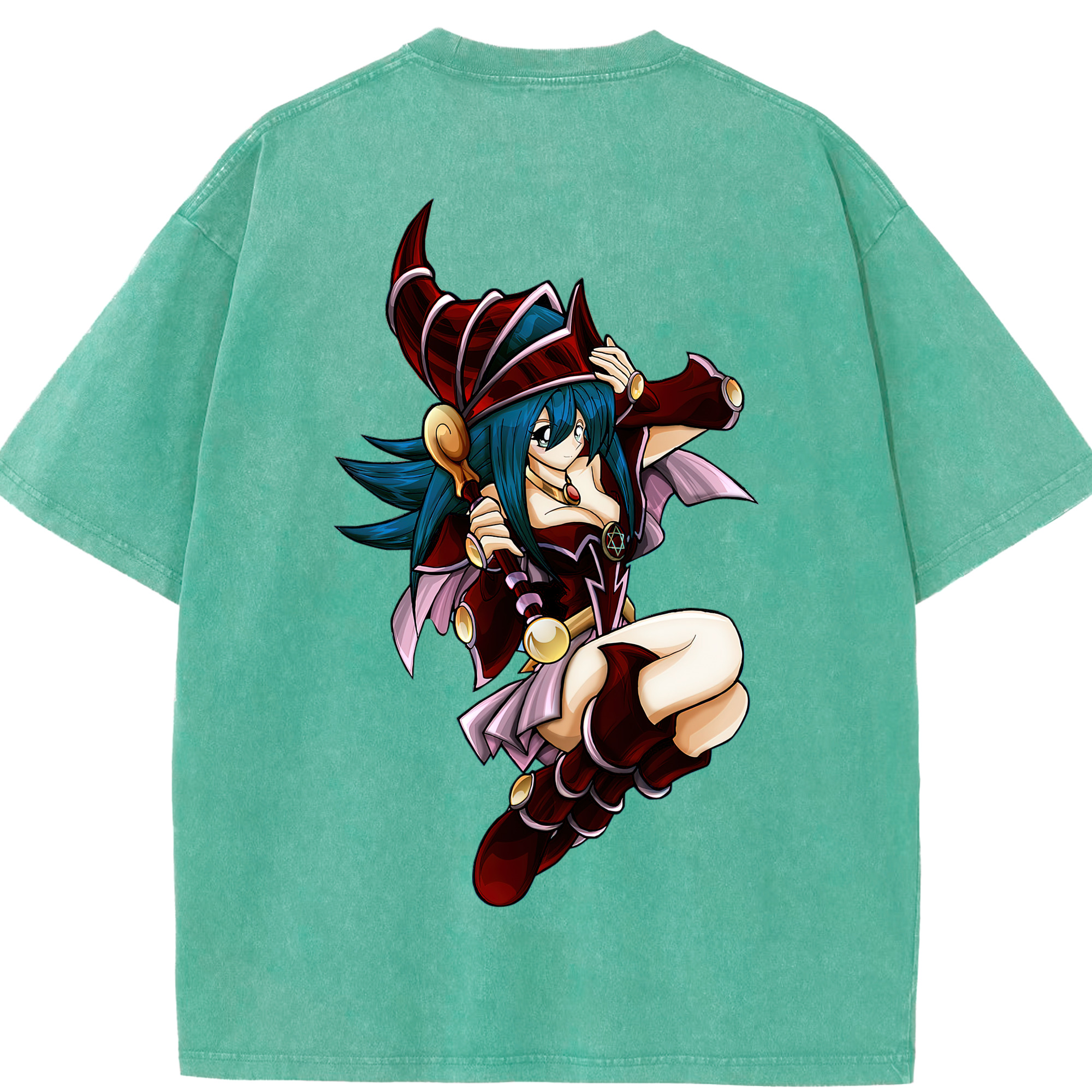 （画像用） 遊☆戯☆王 Yu-Gi-Oh! 綿100% ヴィンテージ風 半袖Tシャツ（背面プリント）